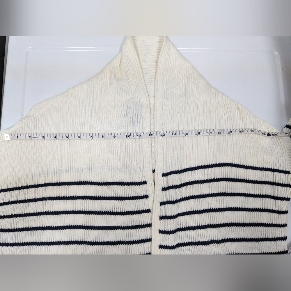 Roots women's stripe open front cardigan size S - Picture 8 of 13